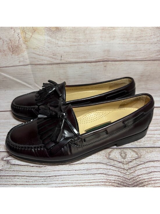 Cole Haan Pinch Burgundy Tassel Kiltie Loafers Size 9.5 D C02692 Dress Shoes main image 5